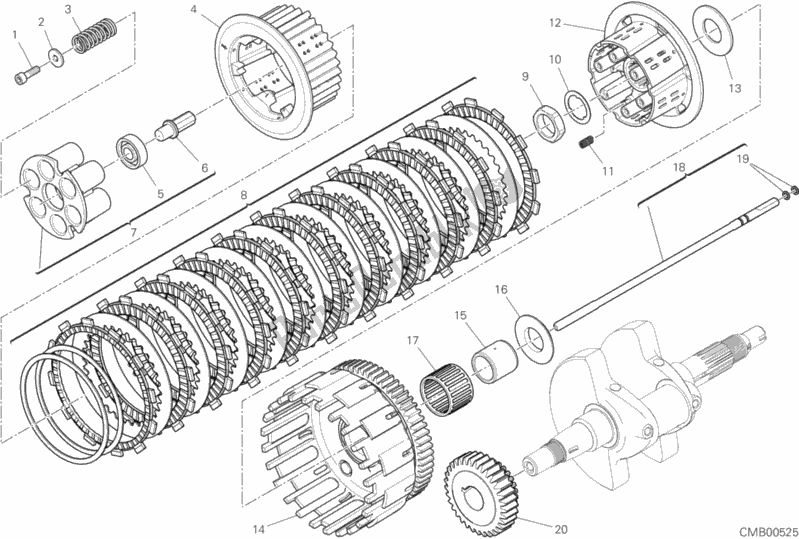 Alle onderdelen voor de Koppeling van de Ducati Scrambler Full Throttle 803 2019